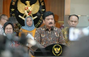 Pemerintah Bentuk Satgas Penanganan Pornografi Anak Menko Polhukam Hadi Tjahjanto saat menyampaikan hasil rapat pembentukan satuan tugas pencegahan pornografi anak. (Dok : Kemenko Polhukam)