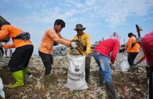 Aksi Bersih Pantai, Warga Teluk Pandeglang Angkat 102 Ton Sampah