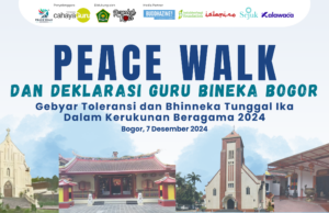 Rayakan Keberagaman, Yayasan Cahaya Guru Ajak “Peace Walk” Guru-Guru di Bogor dan Sekitarnya Kegiatan Peace Walk dan Deklarasi Guru Bineka Bogor yang dilaksanakan Yayasan Cahaya Guru. Sumber: Dok. Yayasan Cahaya Guru