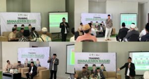 Mengelola Masjid, Membangkitkan Umat Masjid Al-Madinah, Zona Madina Dompet Dhuafa menggelar Training Manajemen Masjid pada 30 Juli 2025 dengan tema “Menuju Masjid yang Lebih Profesional untuk Kebangkitan Umat.” Sumber: Dok. Pribadi