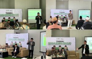 Mengelola Masjid, Membangkitkan Umat Masjid Al-Madinah, Zona Madina Dompet Dhuafa menggelar Training Manajemen Masjid pada 30 Juli 2025 dengan tema “Menuju Masjid yang Lebih Profesional untuk Kebangkitan Umat.” Sumber: Dok. Pribadi