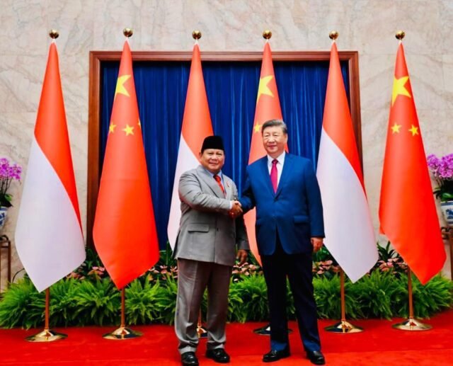 Xi Jinping dan Prabowo saat pertemuan khusus. (BPMI Setpres)