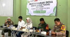 Gelar Musyawarah Desa, Gugus Tugas Desa Damai Sasak Panjang Perkuat Kerukunan Warga