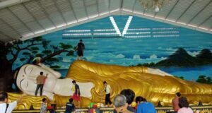 Sambut Imlek 2026, Vihara di Bogor Gelar Ritual Pencucian Patung Buddha Tidur Patung Buddha Tidur Tonjong, foto: MTVN/Wijokongko