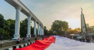 Festival Merah Putih ke 11 Kirab Bendera Sepanjang 500 Meter di Bogor Foto Kirab Bendera Merah Putih di Festival Merah Putih di Bogor, Minggu, 09 Agustus 2026. Sumber: Antara