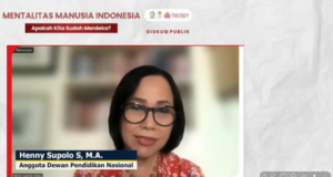 Yayasan Cahaya Guru Tunjukkan Jalan Kecil Menuju Indonesia yang Lebih Merdeka dan Mandiri Henny Supolo Sitepu dalam FGD Mentalitas Manusia Indonesia, Apakah Kita Sudah Merdeka? Oleh Aliansi Kebangsaan.