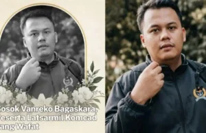 ASN Kemenekraf Meninggal Usai Kolaps di Latsarmil Komcad, Masyarakat Sipil Desak Investigasi Independen Vanreko Varkas Bagaskara (28), aparatur sipil negara (ASN) Kementerian Ekonomi Kreatif, meninggal pada Sabtu (26/9/2026).