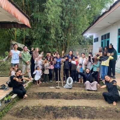 Ini Baru Keren, Mahasiswa PPG USI Buat Kebun Sayur dan Pojok Baca Anak Panti di Pematangsiantar