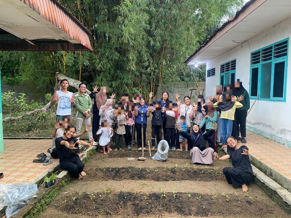 Ini Baru Keren, Mahasiswa PPG USI Buat Kebun Sayur dan Pojok Baca Anak Panti di Pematangsiantar
